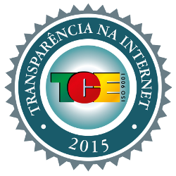 Selo do Prêmio Boas Práticas de Transparência na Internet 2015 - TCE